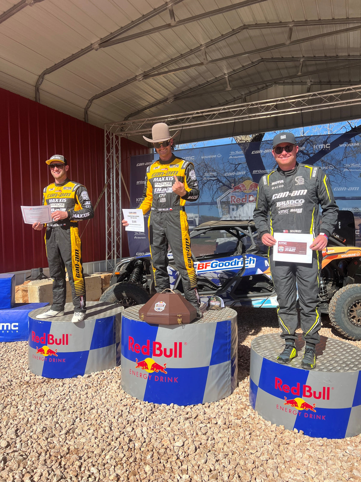 Cody Bradbury & Corbin Leaverton Podium